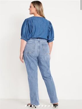 Old Navy Light Blue Straight Leg Jeans